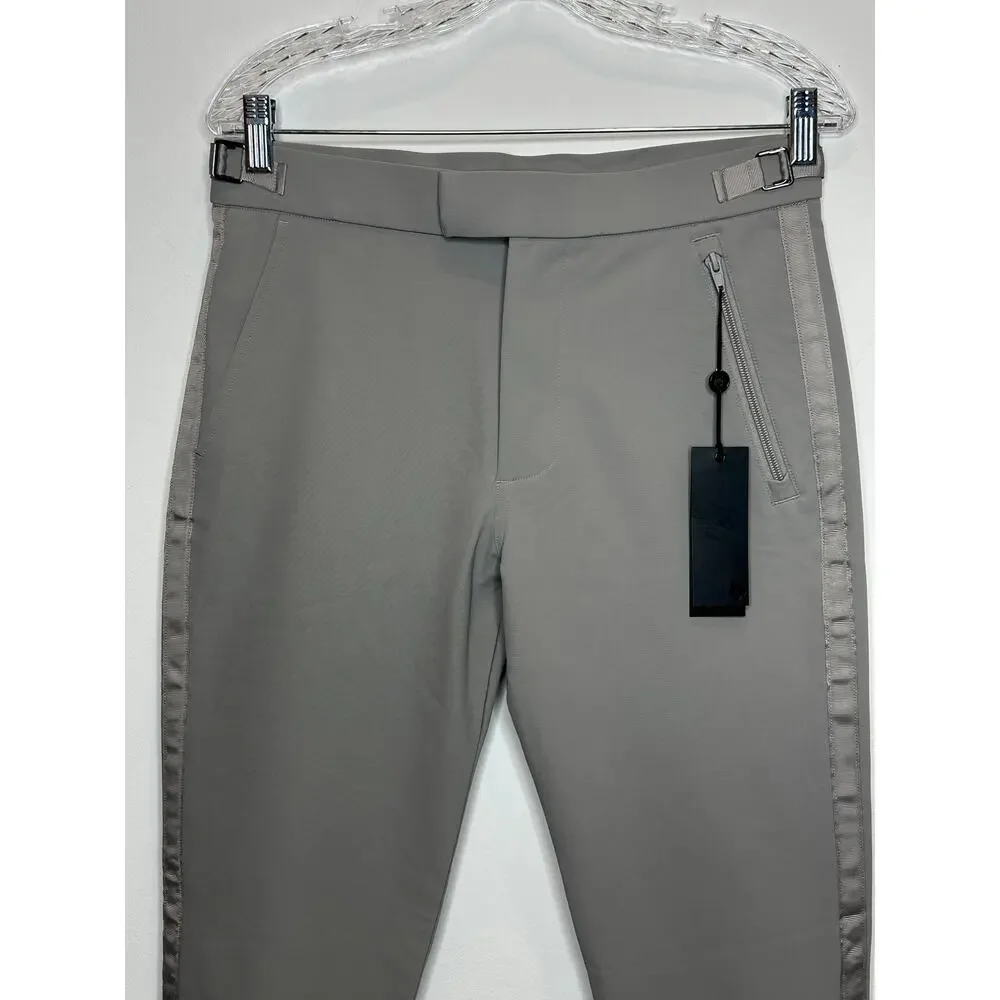 Greyson clothiers mens light Gray Rumson tailored side stripe pants size 30 NWT